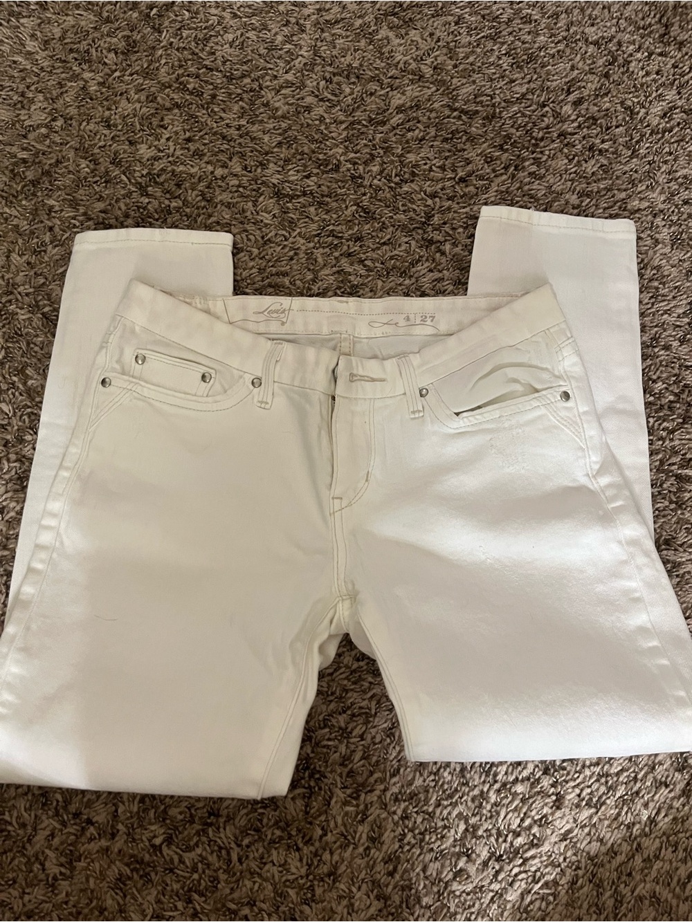 Levi's Women's White Skinny Jeans